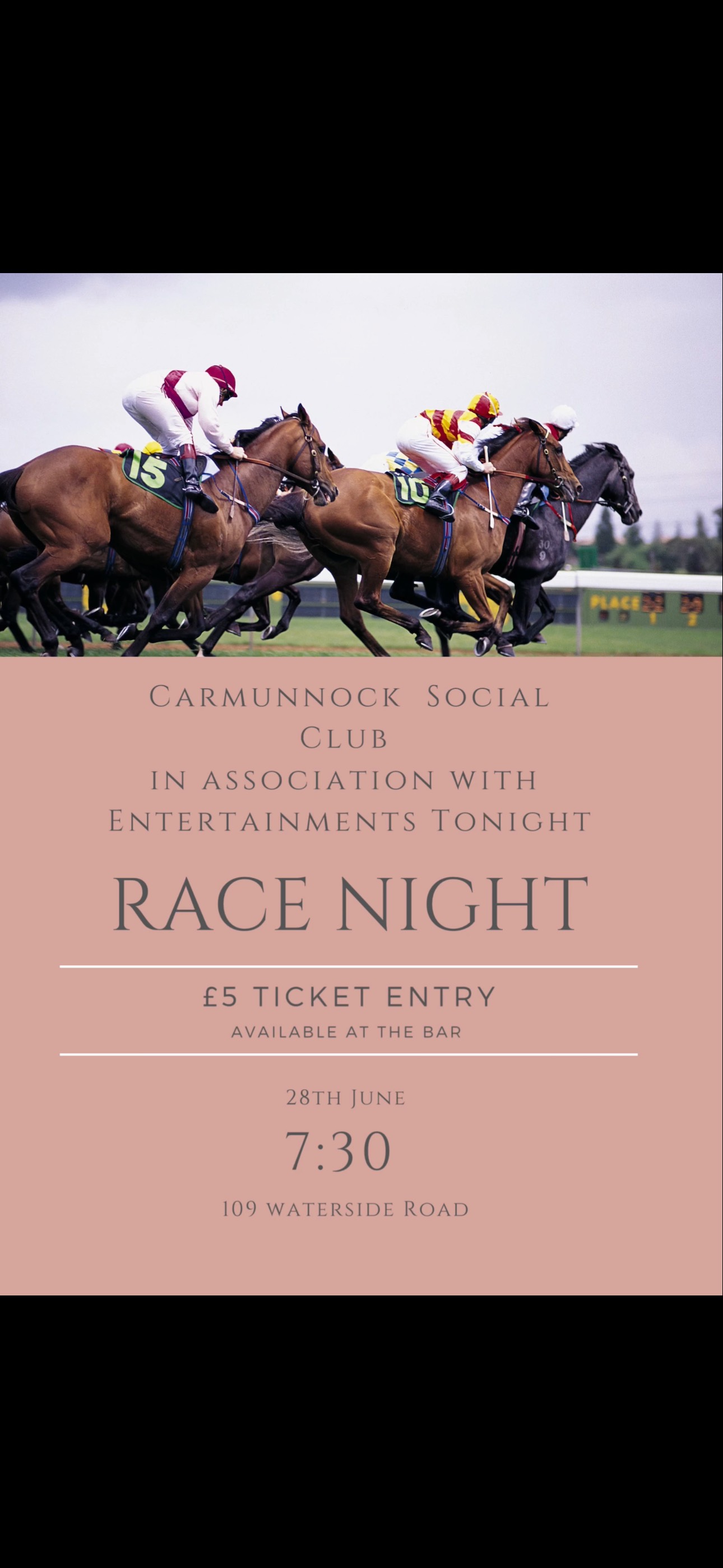 Carmunnock Social Club Race Night