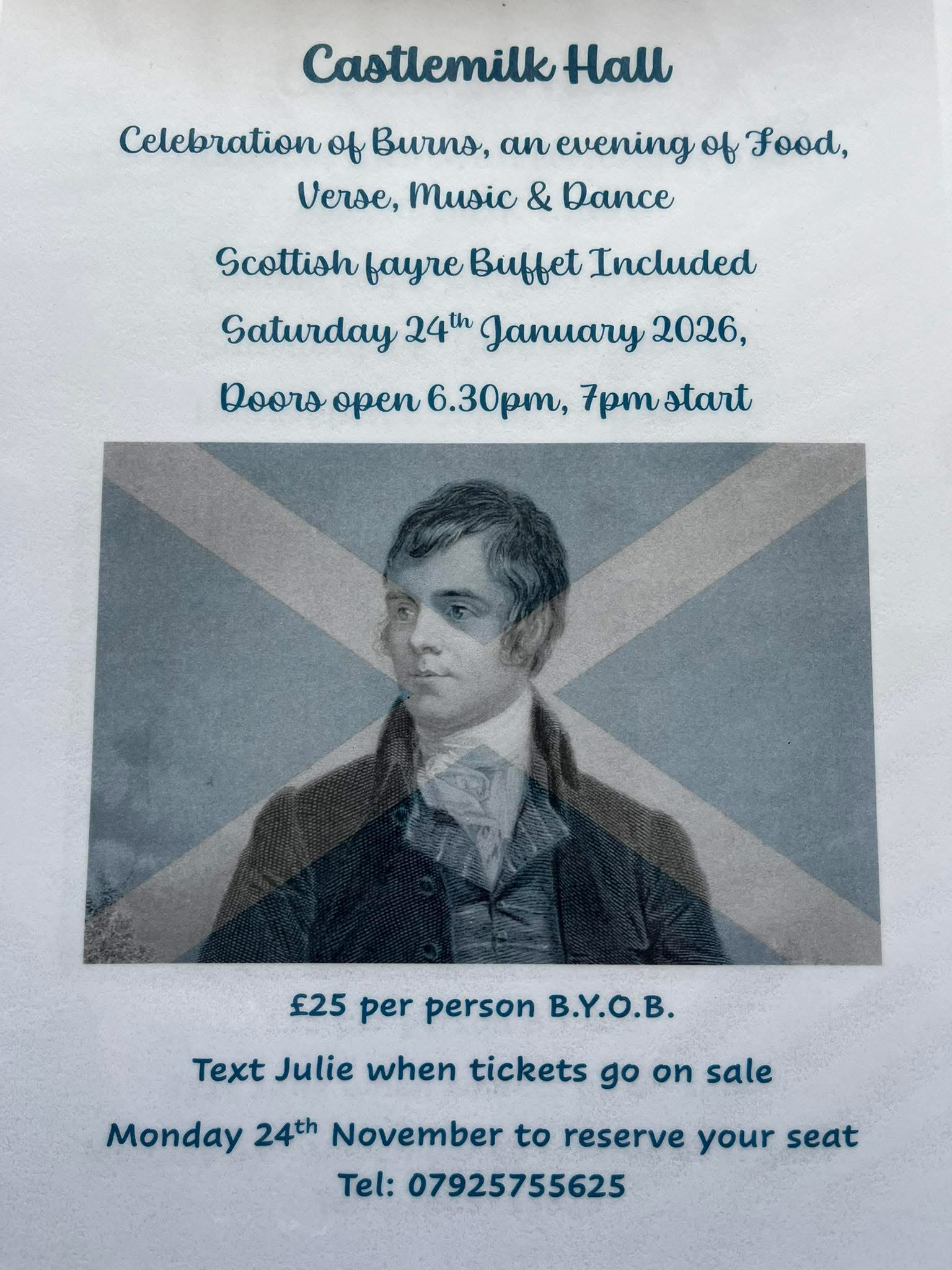 Burns Ticket Sale