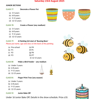 Annual Flower Show - Junior Section